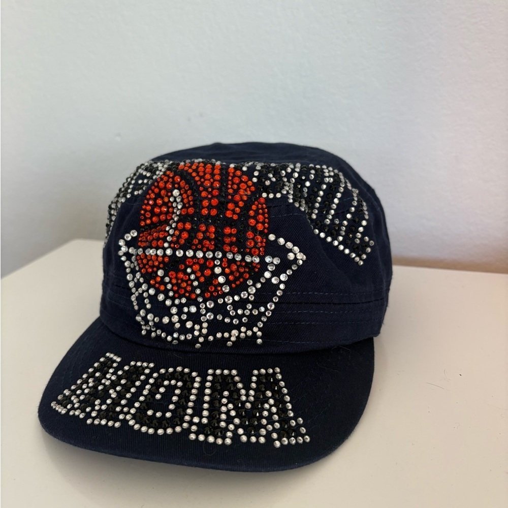 Basketball Mom 🏀 Bling 90s Y2K Navy Blue Military Style Hat - Picture 11 of 14
